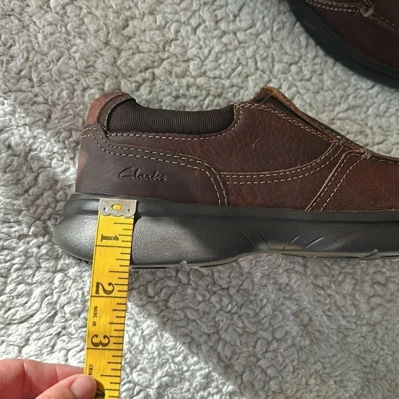 Clarks Collection Men's 9.5 Bradley Free Slip On Comfort Loafers Brown Leather - Picture 14 of 14